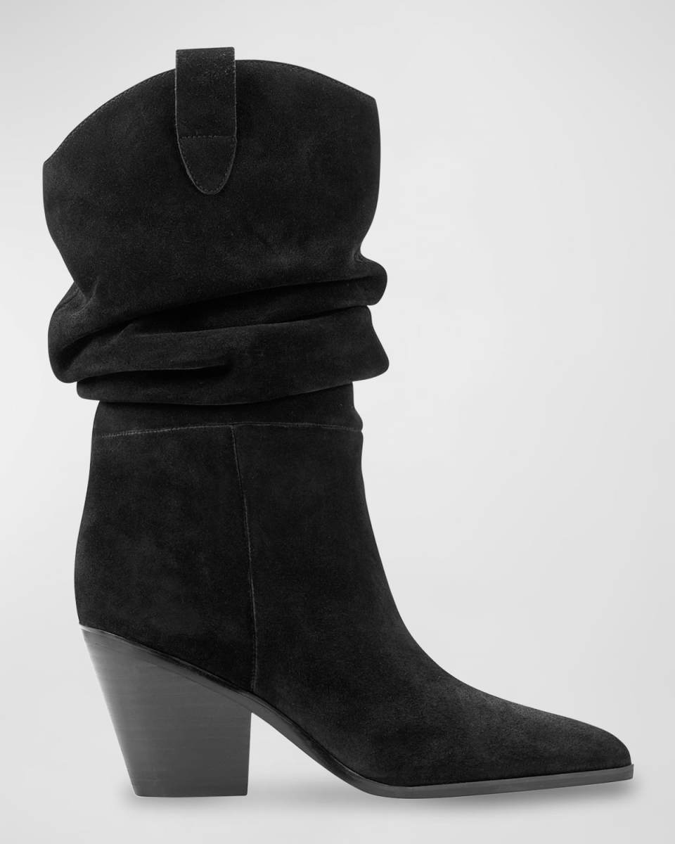 Slouchy Suede Mid Boots